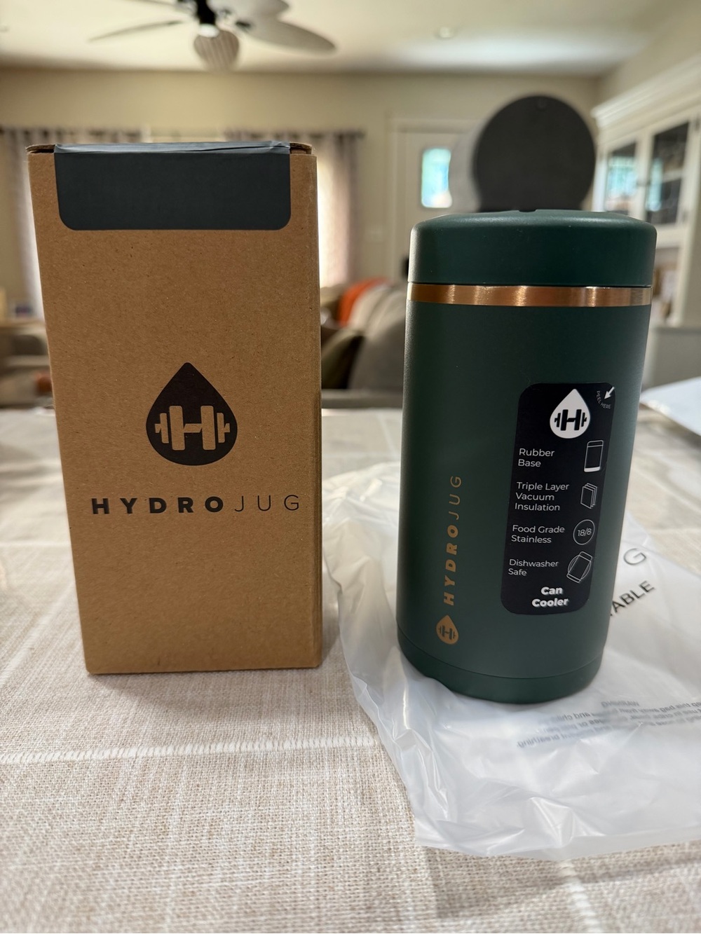 HydroJug Can Cooler 16oz- Pine
